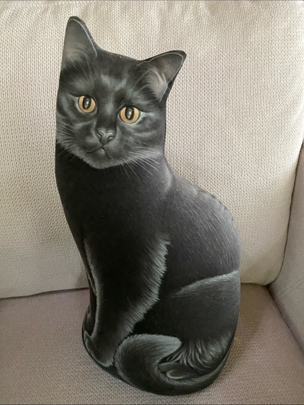 Weighted Black Cat Door Stop - Home Accent - Halloween